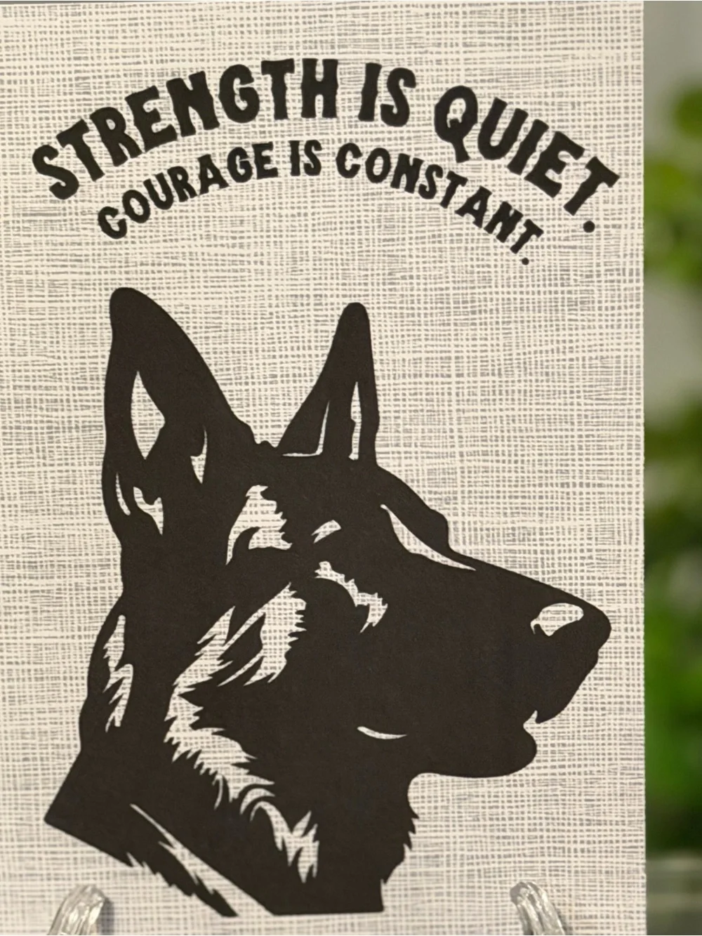 Set of 5 German Shepherd Encouragement Cards 4x6 Inspirational w/ Envelopes
